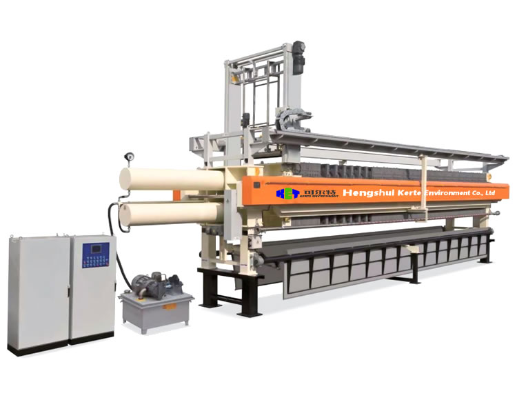 Model 1500 washing vibrating high efficiency membrane filter press