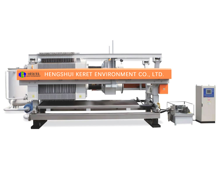 Model 1600 single pull Membrane filter press