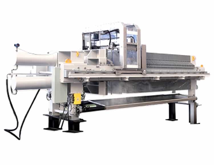 Folding water-washing filter press