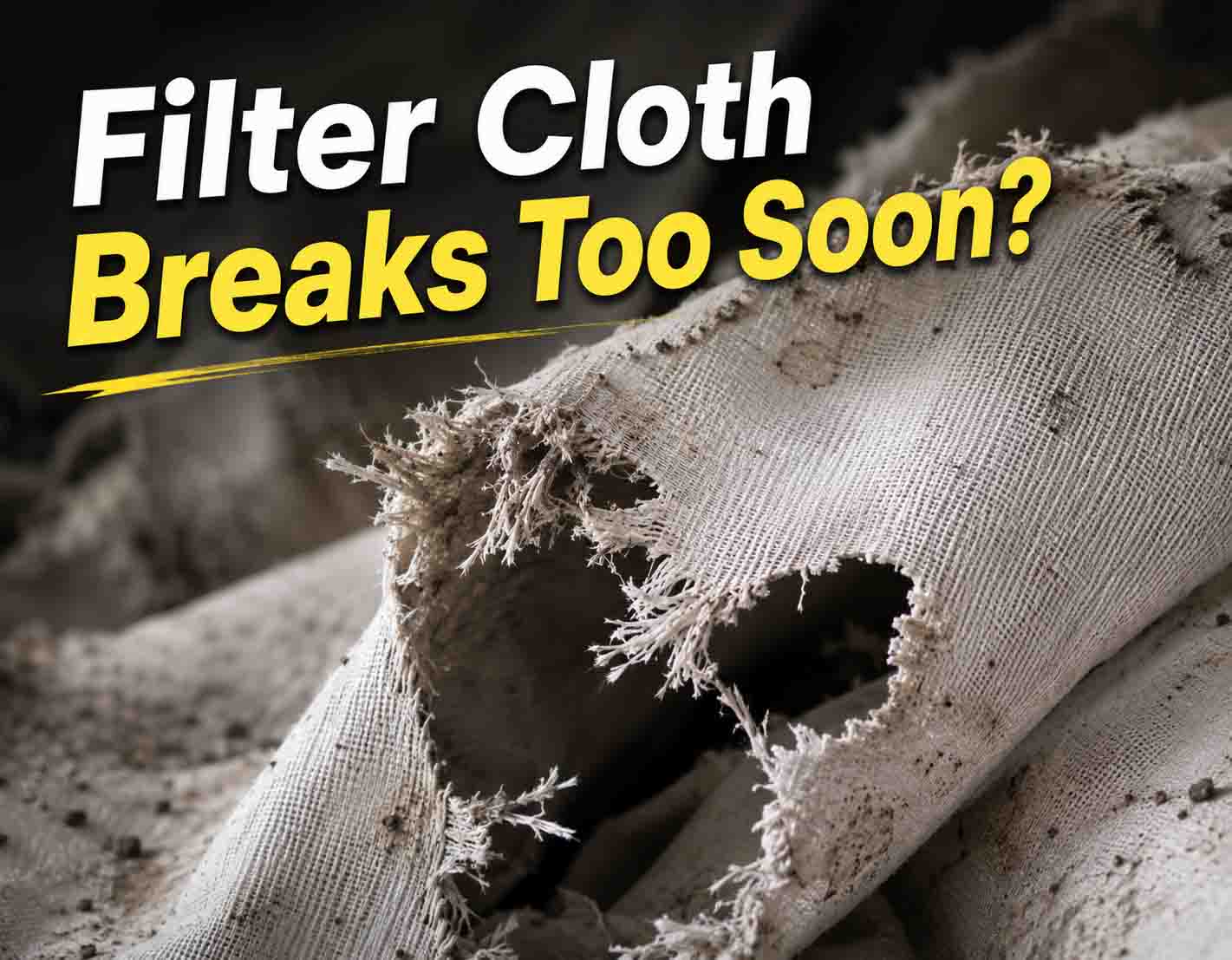 Why Does Filter Cloth Break After Just 3 Months? 5 Common Mistakes to Avoid
